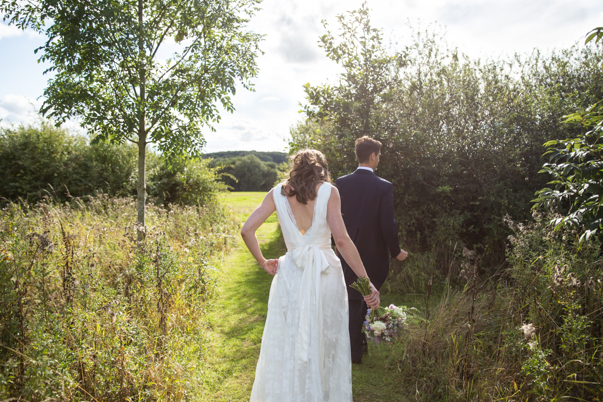 relaxed woodland wedding photography