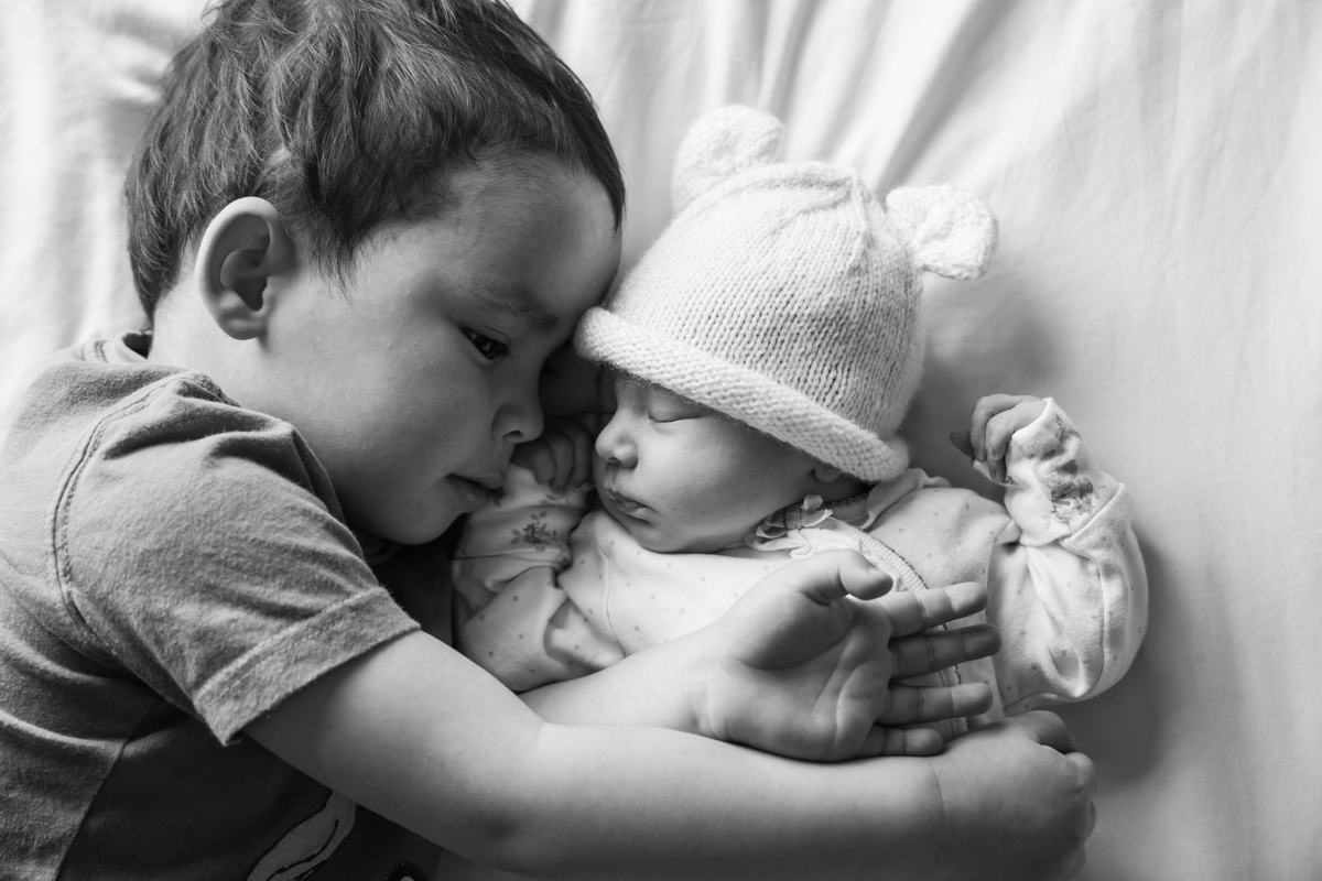 at home family and newborn photography