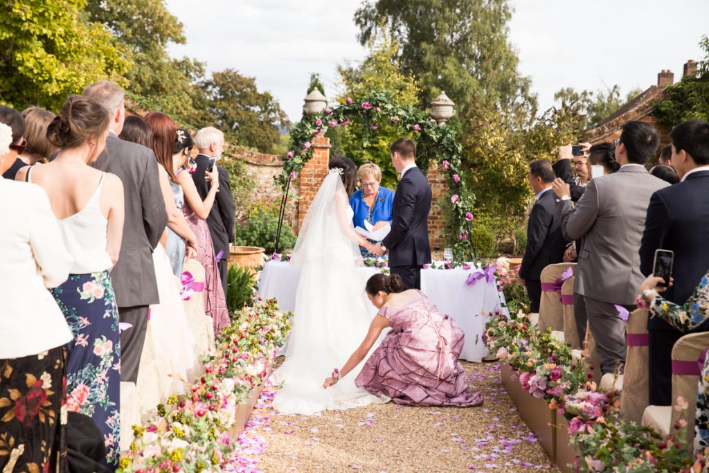 Garden wedding photography Four Seasons Hampshire