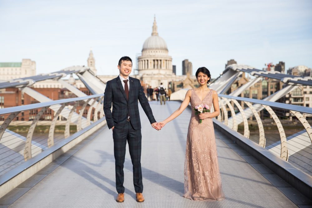 London engagement photos for Chinese wedding