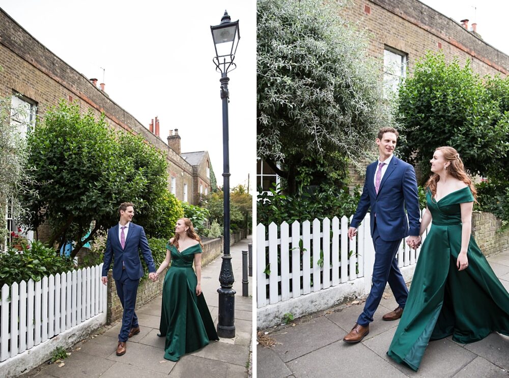 English street wedding photos