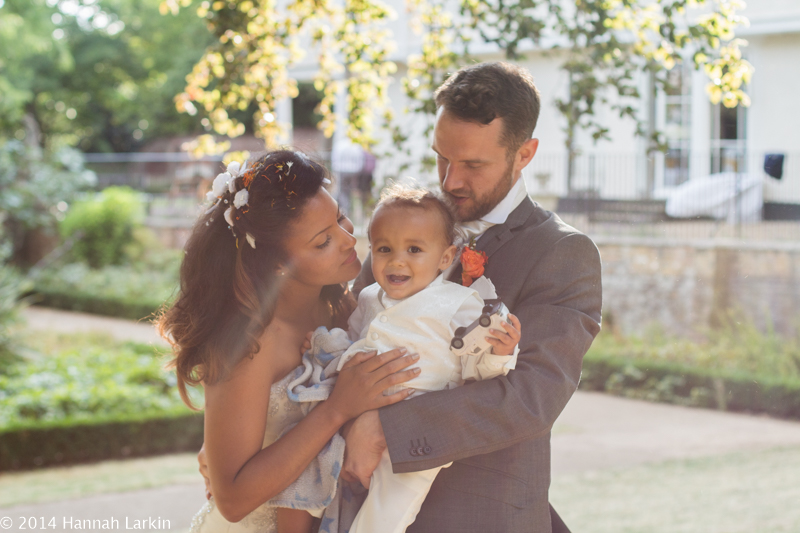 London wedding photography Lauderdale House with toddler