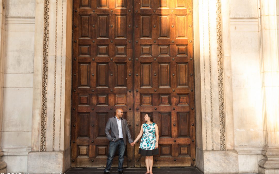 London engagement photography St Paul's Cathedral prewed shoot